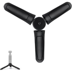 Mini Tripod Compatible with DJI Osmo Pocket 3 & 2, Black ABS Portable Pocket Stand Tripod Mount Selfie Stick Ideal Accessories for Various Filming Equipment