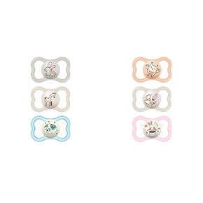 MAM Air Day & Night Baby Pacifiers, Glow in The Dark, 3 & 6 Packs, for Sensitive Skin, 6-16 Months