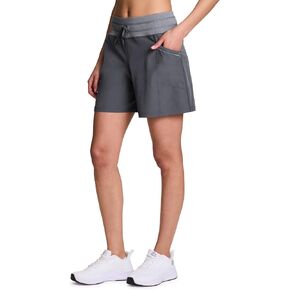 RBX Woven Short for Women, Knit Waistband Quick Drying Walking Short with Pockets for Everyday Wear, Workouts, Hiking in Saudi Arabia