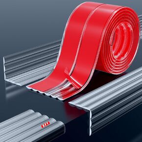 Wall Corner Protector Edge Guard - Peel and Stick Self-Adhesive Wall Trim Moulding, Inside & Outside Corner Molding Trim Caulk Strip for Wall Edge, Ceiling, Countertop – Clear, 1.18INx6FT