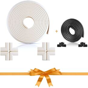 Furniture Edge and Corner Guards | 36 ft Bumper 12 Adhesive Childsafe Corners | Baby Child Proofing Set