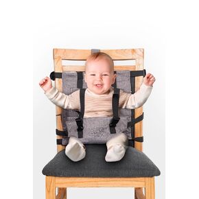 Portable High Chair for Travel by Baby Pick – Harness Seat, Foldable & Lightweight Gear, Adjustable Straps for Babies & Toddlers, Compact & Secure, Machine-Washable, Must-Have Baby Travel Essential