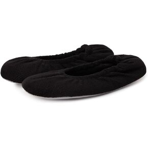 Ballet Slippers for Women Comfortable for Travel Concert Stretchy for Wide Width and Narrow Feet Pull on Anti-Skid Comfy Warm Ballet Style Shoes All Season Wear Black Leopard Pink LightGrey US6-11