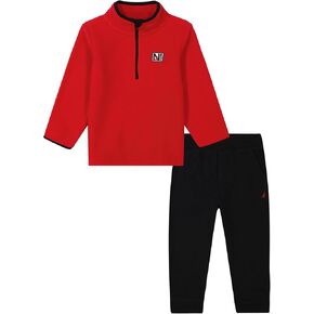 Nautica baby-boys 2pc Polar Fleece 1/2 Zip Jogger Set