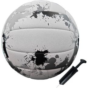 ABAJI Volleyball Official Size Soft Surface Training Practice Indoor Outdoor Gift for Kids Come with Pump Needle