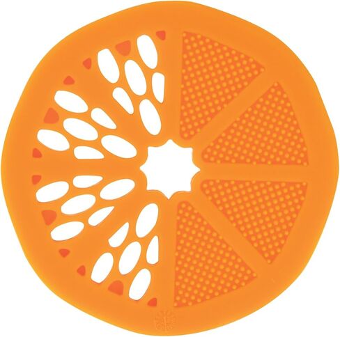 Nuby Soft Silicone Gum Massaging Baby Teether Toy - (2 Pack) Baby Teething Relief Toys for 3+ Months - Pineapple and Orange in Saudi Arabia