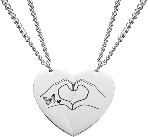 Heart Hands Gesture Best Friends Matching BFF Necklaces for 2 Women Bestie Sister TS Inspired Stuff Friendship Jewelry Merch Gift for 2 Music Lover birthday gifts for superstar signature fans in Saudi Arabia