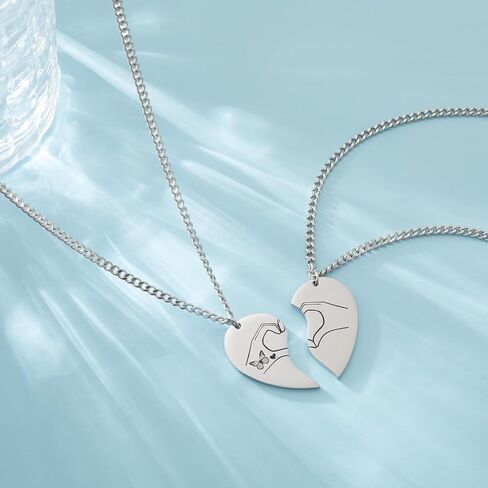Heart Hands Gesture Best Friends Matching BFF Necklaces for 2 Women Bestie Sister TS Inspired Stuff Friendship Jewelry Merch Gift for 2 Music Lover birthday gifts for superstar signature fans in Saudi Arabia