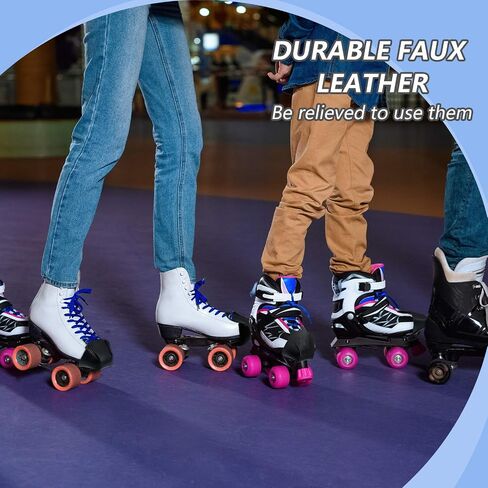 2 Pieces Roller Skate Toe Guards Artificial Leather Toe Guards Protectors for Quad Roller Skate (Pink,Solid Pattern) in Saudi Arabia