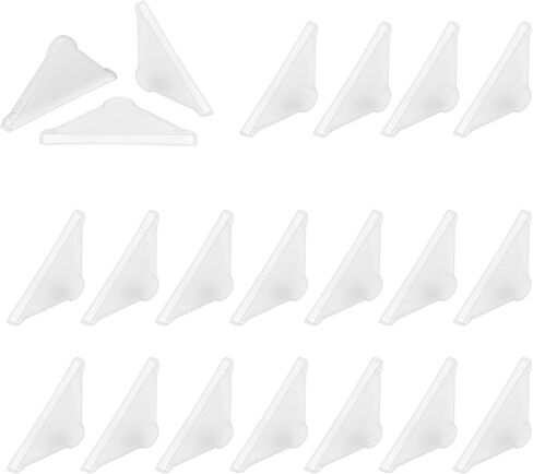 uxcell 60Pcs Triangle Glass Corner Protector, 0.2 x 1.46 Inch Plastic Glass Table Corner Protector Transport Corner Guard for Glass, Ceramics, Wood, and Steel(Rounded Corner, Clear) in Saudi Arabia