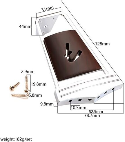 4 String Guitar Trapeze Tailpiece Bridge for Jazz Archtop Guitar Replacement in Saudi Arabia
