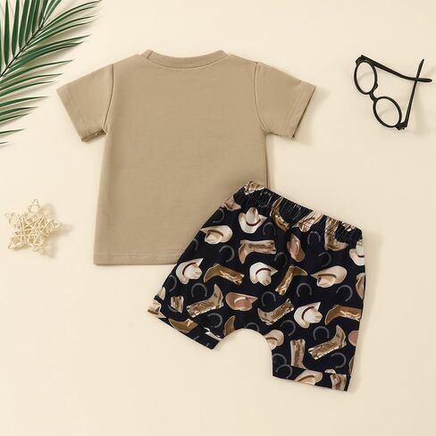 Baby Boys 4-Piece Cotton Shorts T-Shirt Summer Outfit Sets Infant Clothes in Saudi Arabia