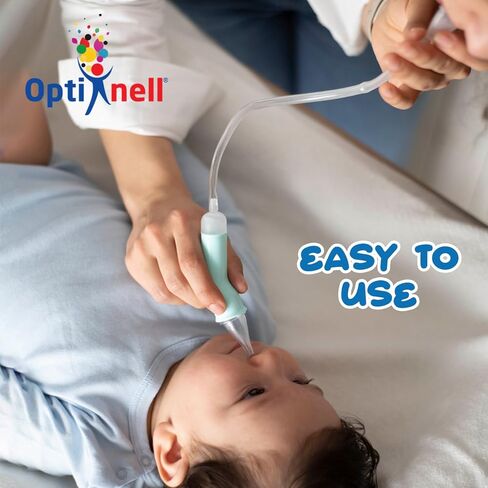 Nasal Aspirator for Baby and Syringes - Nasal Irrigator Bundle with 24 Disposable Tips and 4 Nasal Syringes for Babies | Manual Control & Portable Design (Starter Kit) in Saudi Arabia
