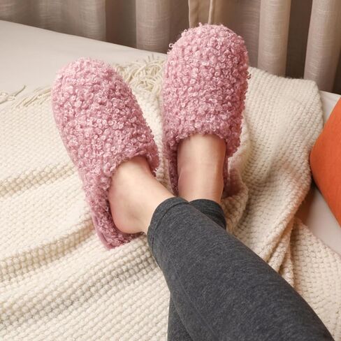ULTRAIDEAS Women's Indoor Fuzzy Slippers, Ladies Lightweight Cozy Memory Foam House Shoes in Saudi Arabia