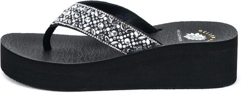صندوق صفراء Penza Flatform Flatform ، وأصابع القدم المستديرة ، وكعب متوسطة البالغة 1.75 بوصة ، و 1 بوصة منصة مريحة in Kuwait