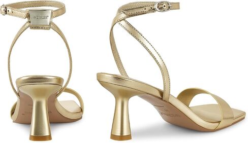 wetkiss Kitten Heels Women Heels Sandals Low Heels Cute Heels Strappy Heels Square Toe Heels Black Nude Gold in Kuwait