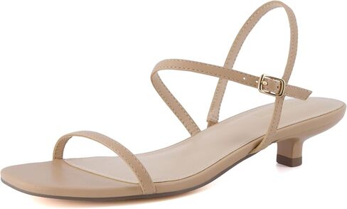 CUSHIONAIRE Soprano Women’s One Band Kitten Heel with Ankle Strap – Minimalist Dress Sandal with Memory Foam & Strappy Silhouette in Saudi Arabia
