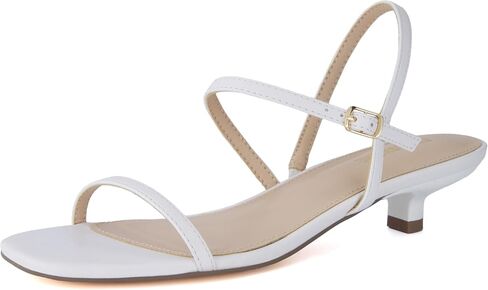 CUSHIONAIRE Soprano Women’s One Band Kitten Heel with Ankle Strap – Minimalist Dress Sandal with Memory Foam & Strappy Silhouette in Saudi Arabia
