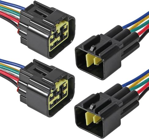 10 قطعة 4 دبوس موصل كهربائي موصل مقاوم للماء، طريقة الذكور والإناث سلك 16 AWG مناسب للسيارة والشاحنات والقوارب وغيرها من توصيلات الأسلاك in Kuwait
