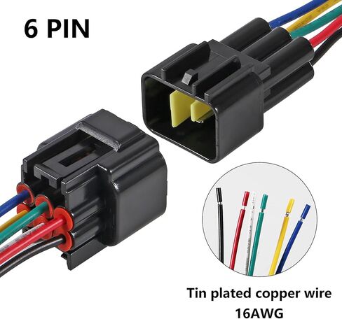 10 قطعة 4 دبوس موصل كهربائي موصل مقاوم للماء، طريقة الذكور والإناث سلك 16 AWG مناسب للسيارة والشاحنات والقوارب وغيرها من توصيلات الأسلاك in Kuwait