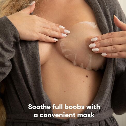 Frida Mom Breast Pads, Reusable Breast Mask for Engorgement, Made with Cabbage, Jasmine, & Sage, Breastfeeding Essentials, 2 Sheet Masks (Pack of 2) in Saudi Arabia
