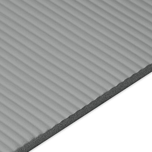 Reebok Pro 10mm Extra-Thick Yoga Mat, 72" x 24" with Easy Carry Strap, Large Non-Slip Exercise Mat with Ridged Base for Home Workout, Pilates, Floor Exercises & Outdoor Training in Saudi Arabia