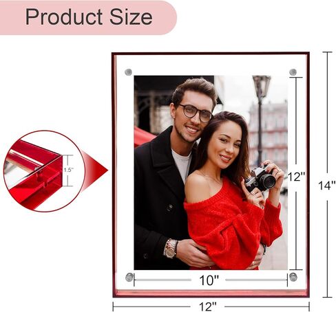 11x14 Picture Frames, Stunning Color Acrylic Photo Frame, Horizontal and Vertical Formats for Tabletop Display Poster Frame, Blue, 1Pack in Kuwait