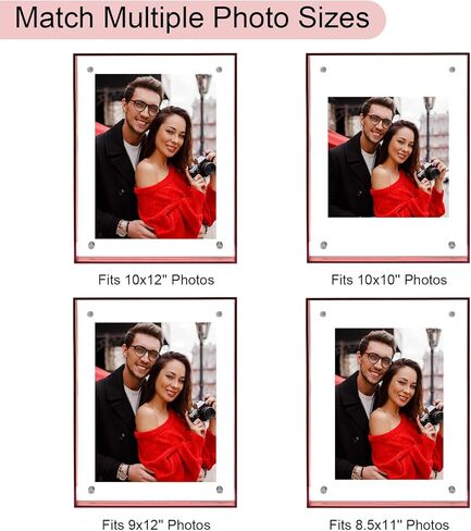 11x14 Picture Frames, Stunning Color Acrylic Photo Frame, Horizontal and Vertical Formats for Tabletop Display Poster Frame, Blue, 1Pack in Kuwait