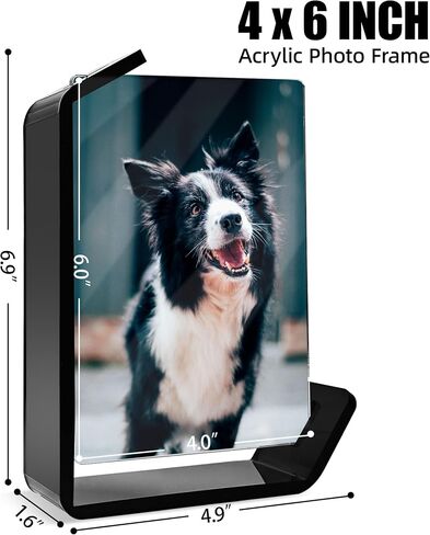 3.5x5 Picture Frame, 2 Pack Small Photo Frame, Color Double-Sided Tabletop Stands with Horizontal and Vertical Display Options for Modern Home Office Decor, Black in Kuwait
