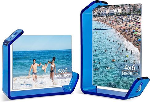 3.5x5 Picture Frame, 2 Pack Small Photo Frame, Color Double-Sided Tabletop Stands with Horizontal and Vertical Display Options for Modern Home Office Decor, Black in Kuwait