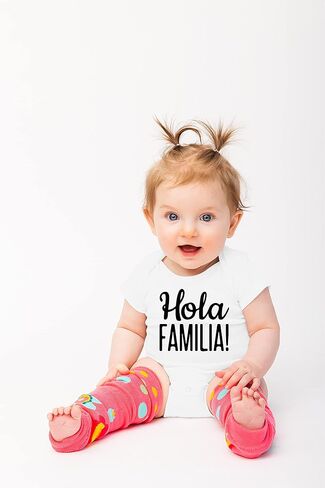 Belle Homie Hola Familia! - Funny Baby Essentials Bodysuit - Newborn Girl Outfits Cute Baby Boy Clothes in Kuwait