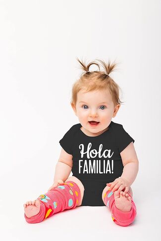 Belle Homie Hola Familia! - Funny Baby Essentials Bodysuit - Newborn Girl Outfits Cute Baby Boy Clothes in Kuwait