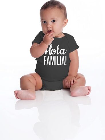 Belle Homie Hola Familia! - Funny Baby Essentials Bodysuit - Newborn Girl Outfits Cute Baby Boy Clothes in Kuwait