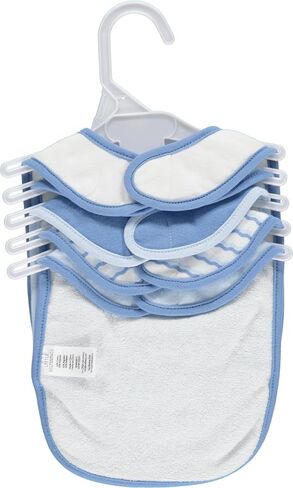 Cudlie 5-Pack Baby Bibs for Drooling Teething and Feeding Infants - Baby Drool Bibs for Baby Boys, Newborn Accessories, Baby Shower Gifts -Hello World in Saudi Arabia