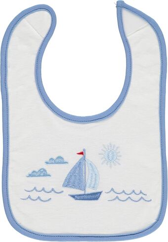 Cudlie 5-Pack Baby Bibs for Drooling Teething and Feeding Infants - Baby Drool Bibs for Baby Boys, Newborn Accessories, Baby Shower Gifts -Hello World in Saudi Arabia