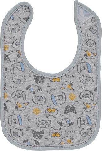 Cudlie 5-Pack Baby Bibs for Drooling Teething and Feeding Infants - Baby Drool Bibs for Baby Boys, Newborn Accessories, Baby Shower Gifts -Hello World in Kuwait