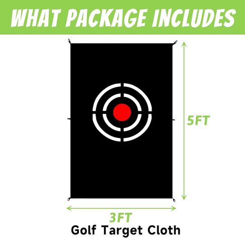 قماش هدف الجولف لاستبدال الشبكة، هدف شبكة ضرب الجولف، هدف تدريب ممارسة الجولف للفناء الخلفي، أدوات الجولف للاستخدام الداخلي والخارجي in Kuwait