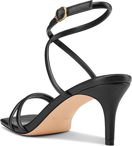 Castamere Womens Mid Kitten Heel Open Square Toe Sandals Ankle Strap Cross-Strap Prom Dress Cute Summer 2.6 Inches Heels in Saudi Arabia