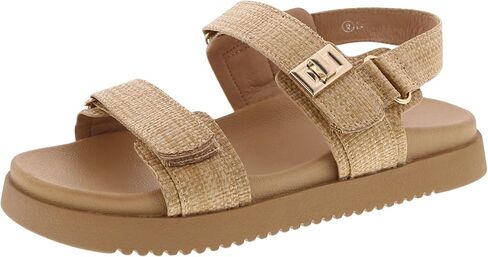 TruFox Women's Flat Sandals Comfort Adjustable Double Strap Slip on Molded Footbed in Saudi Arabia