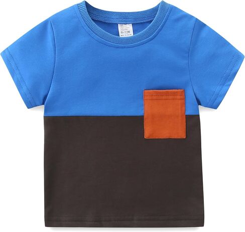 Toddler Baby Boy Summer Clothes T Shirt Solid Pants Set Infant Spring Summer Outfit in Kuwait