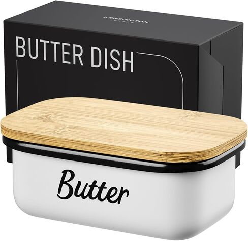 Butter Dish with Lid - Covered Butter Keeper for Countertop & Fridge, Butter Container, Butter Holder for Refrigerator, Large & Small Butter Tray with Lid, Butter Storage Box, Mantequillera in Saudi Arabia