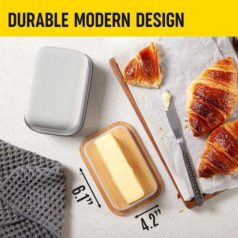 Butter Dish with Lid - Covered Butter Keeper for Countertop & Fridge, Butter Container, Butter Holder for Refrigerator, Large & Small Butter Tray with Lid, Butter Storage Box, Mantequillera in Saudi Arabia