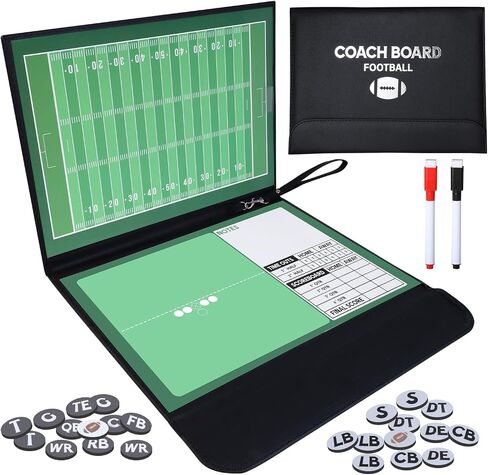 LEAP Magnetic Foldable Coaching Board Coaches Clipboard Tactical Board Kit with Dry Erase Marker Pens and Two Sets Marker Great for Soccer Basketball Coaches in Saudi Arabia