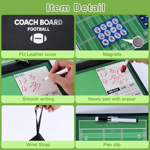 LEAP Magnetic Foldable Coaching Board Coaches Clipboard Tactical Board Kit with Dry Erase Marker Pens and Two Sets Marker Great for Soccer Basketball Coaches in Saudi Arabia