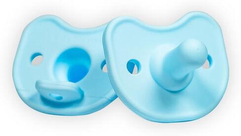 Kids Heroes Baby Pacifiers 0-6 Months, Orthodontic Pacifier Newborn, One-Piece Silicone Pacifier, BPA Free, 2 Pack in Saudi Arabia