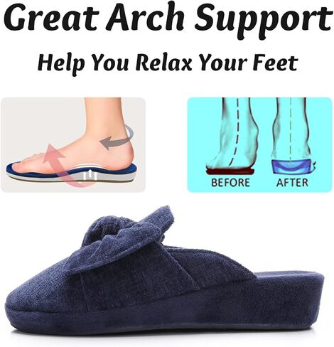 نعال على طراز إسفين للنساء أحذية منزل أنيقة مع القوس منزلق في الهواء الطلق in Kuwait