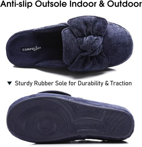 نعال على طراز إسفين للنساء أحذية منزل أنيقة مع القوس منزلق في الهواء الطلق in Kuwait