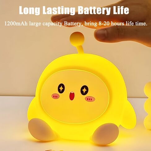 GWALSNTH LED Lying Pig Tapping Lamp, 3 Level Dimmable Nursery Nightlight,Silicone Night Light,Rechargeable Bedside Touch Lamp for Bedroom Breastfeeding in Saudi Arabia