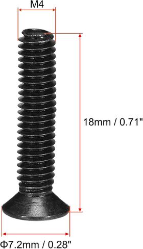 Uxcell M4 x 6mm Phillips Screw Fastener أسود لمفتاح مروحة الكمبيوتر المحمول والتلفزيون 50 قطعة in Saudi Arabia