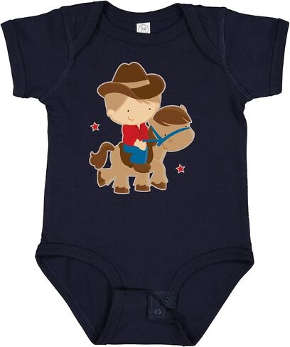inktastic Cowboy Boy on Pony Baby Bodysuit in Kuwait